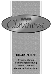 Yamaha CLP-157 Owner's Manual