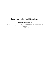 Alpine INE-W940 Owner's Manual - Navigation (french)