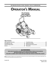 Cub Cadet PRO Z 760S KW Owners Manual