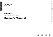 Denon AVR-1613 Owners Manual