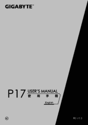 Gigabyte P17F R5 Manual