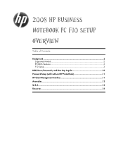 HP EliteBook 8440p 2008 HP business notebook PC F10 Setup overview