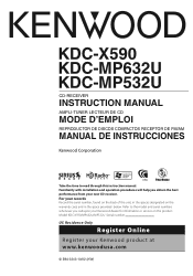 Kenwood X590 Instruction Manual