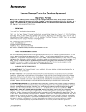 Lenovo ThinkPad L540 (English) ADP Services Agreement - US Purchased After December 1, 2012