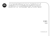 Motorola C261 User Manual