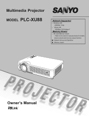 Sanyo PLC-XU88 User Manual