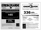 Whirlpool WRT549SZDM Energy Guide