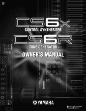 Yamaha CS6R Owner's Manual