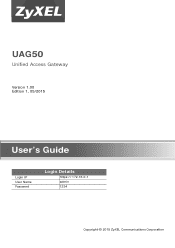 ZyXEL UAG50 User Guide