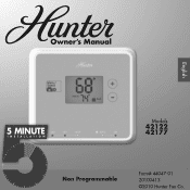 Hunter 42122 Owner's Manual