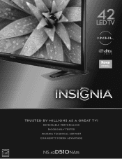 Insignia NS-42D510NA15 Information Brochure (English)