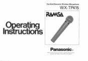 Panasonic WXTP415 WXTP415 User Guide