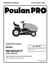 Poulan BB185H42YT User Manual