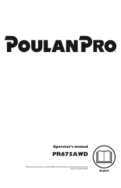 Poulan PR675AWD Owner Manual