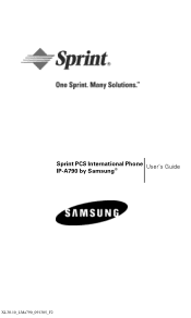 Samsung SPH-A790 User Manual (user Manual) (ver.f2) (English)