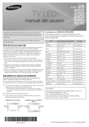 Samsung UN32EH5050F User Manual Ver.1.0 (Spanish)
