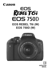 Canon EOS Rebel T6i EF-S 18-55mm IS STM Lens Kit Instruction Manual