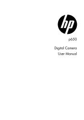 HP p650 HP p650 Digital Camera - User Manual
