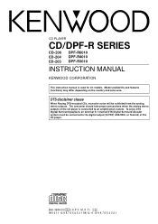 Kenwood CD-206 User Manual