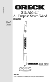 Oreck Steam-It User Guide