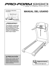 ProForm 900 Treadmill Spanish Manual
