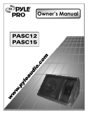 Pyle PASC15 PASC12 Manual 1