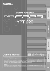 Yamaha YPT-220 Owner's Manual