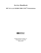 HP Visualize b1000 hp Visualize b1000 and c3000 workstations service handbook