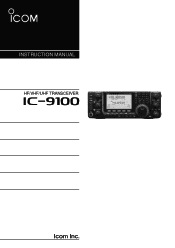 Icom IC-9100 Instruction Manual