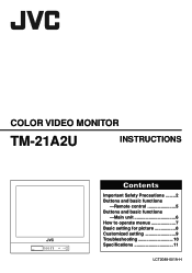JVC TM-21A2U Instruction Manual