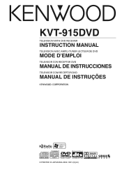 Kenwood KVT-915DVD Instruction Manual