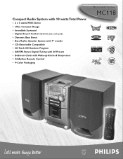 Philips MC118C Leaflet