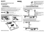Sony BDV-E780W Quick Setup Guide