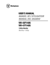 Westinghouse VM-42F140S User Manual