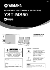 Yamaha YST-MS50 Owner's Manual