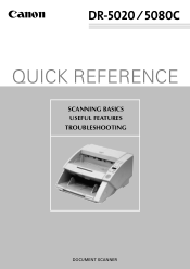 Canon DR 5020 Quick Reference Guide
