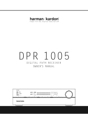 Harman Kardon DPR 1005 Owners Manual