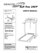 HealthRider 250p Treadmill Uk Manual