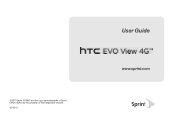 HTC EVO View 4G User Manual (Honeycomb)