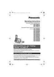 Panasonic KX-TG6544B Operating Instructions