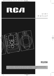 RCA RS2058 User Manual - RS2058