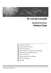 Ricoh C222DN Operating Instructions