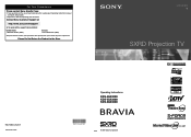 Sony KDS-50A3000 Operating Instructions
