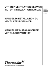 Thermador VTI1010P Installation Manual