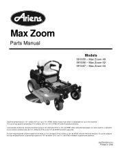 Ariens Max Zoom 52 Parts Manual