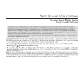 Creative SB0090 User Manual