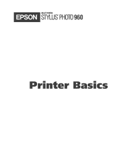 Epson C11C456021 Printer Basics