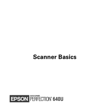 Epson Perfection 640U Scanner Basics