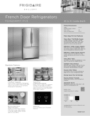 Frigidaire FGHG2344ME Product Specifications Sheet (English)