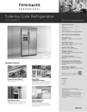 Frigidaire FPUS2686LF Product Specifications Sheet (English)